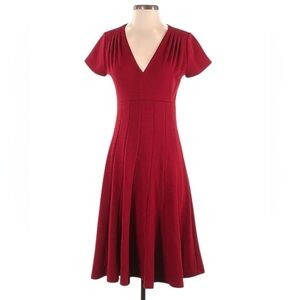 Maeve by Antropologie. Burgundy Elegant  V-Neck cocktail  Dress size S